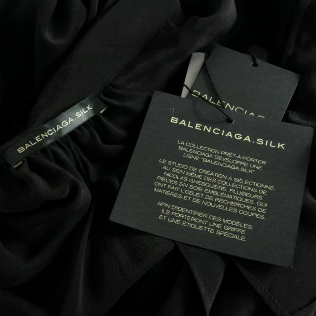 Balenciaga(バレンシアガ)のバレンシアガ BALENCIAGA ノースリーブシャツ 黒 ブラック レディースのトップス(シャツ/ブラウス(半袖/袖なし))の商品写真