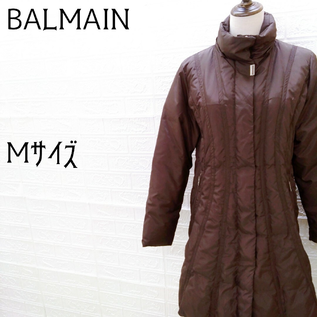 《BALMAIN》バルマン　ロングダウンコート　ダウン95%　フェザー5%　M