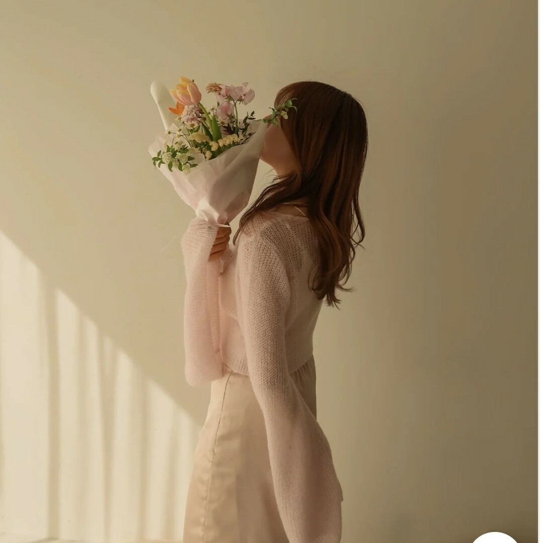 mideal*マイディール*フラッフィーシアーカーディガン