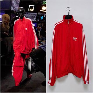 希少❣️Adidas x Balenciaga ジッパーカップルスポーツジャケット-