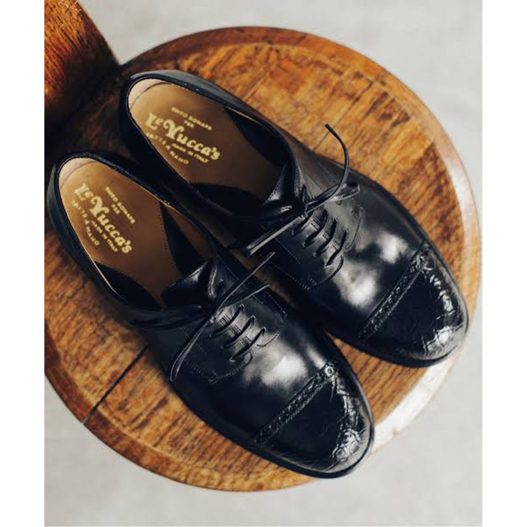 美品】Le Yucca´s×LECHOPPE クロコダイルキャップトゥ 39 美品】Le Yucca´s×LECHOPPE クロコダイルキャップトゥ 39