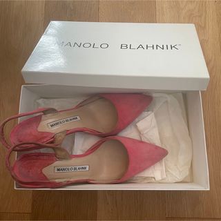 マノロブラニク(MANOLO BLAHNIK)のお値下げ中！【中古品】人気！MANOLO BLAHNIK ピンク ハイヒール(ハイヒール/パンプス)