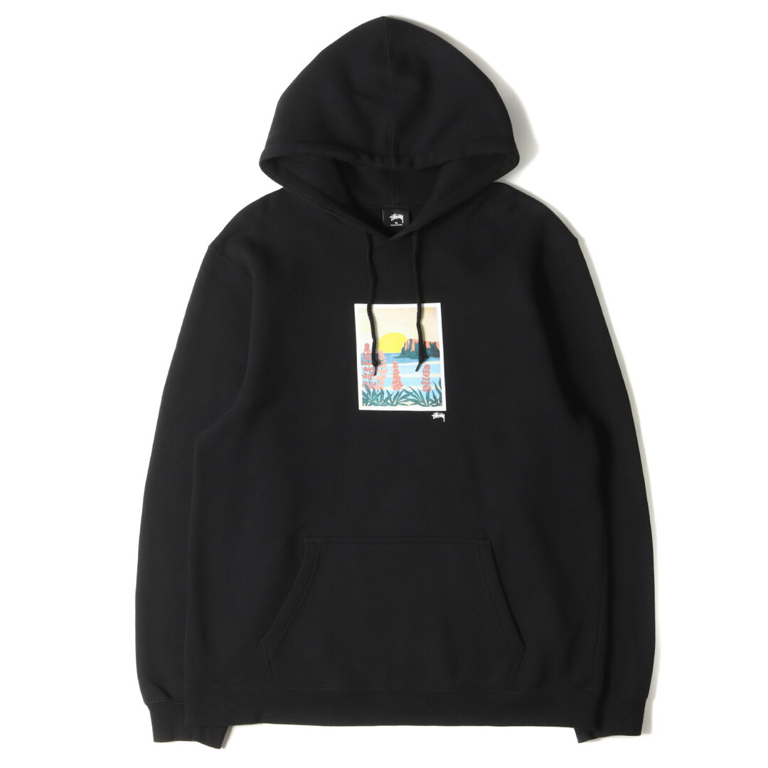 STUSSY スウェット パーカー 黒 Lサイズ