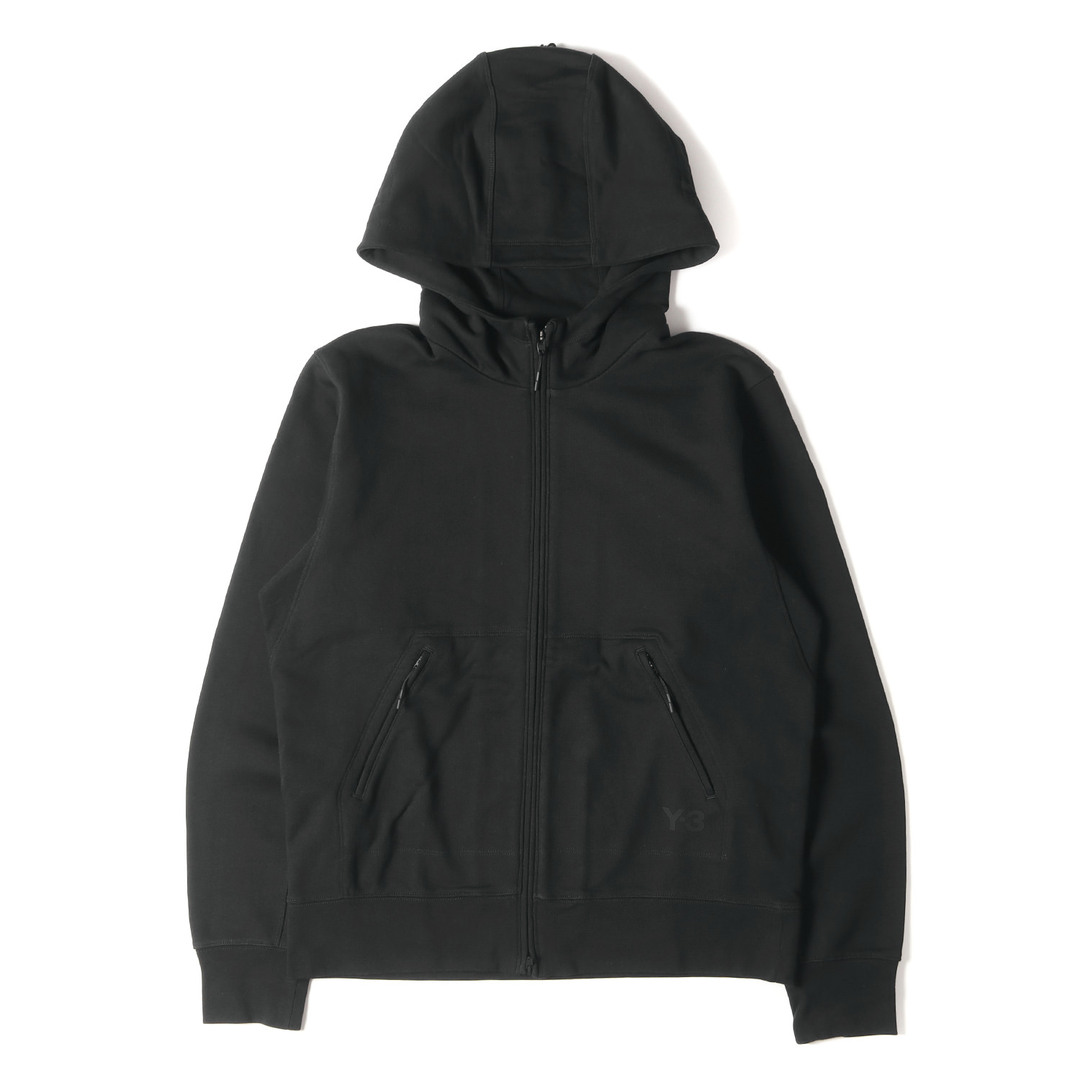 Y-3 ワイスリー パーカー サイズ:L 22AW クラシック フレンチテリー スウェット フーディー M CLASSIC DWR TERRY HOODIE HF2147 トップス ダブルジップ パーカー 裏毛 ブラック 黒 【メンズ】