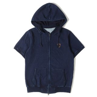 【希少USA製】Stussy サイズL スウェットパーカー ブルー ステューシー