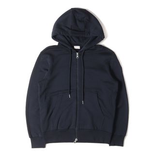 送料無料 59 MONCLER モンクレール 8G7A100 809FB ネイビー パーカー フーディ フードロゴ刺繍 size S