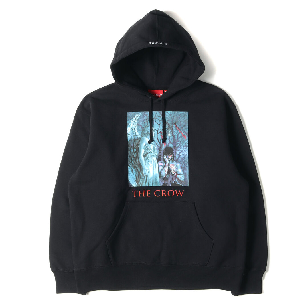 Supreme シュプリーム パーカー サイズ:M 21AW THE CROW ザ・クロウ カバー イラスト スウェット パーカー The Crow Hooded Sweatshirt ブラック 黒 トップス フーディー フーデッド スウェットシャツ【メンズ】