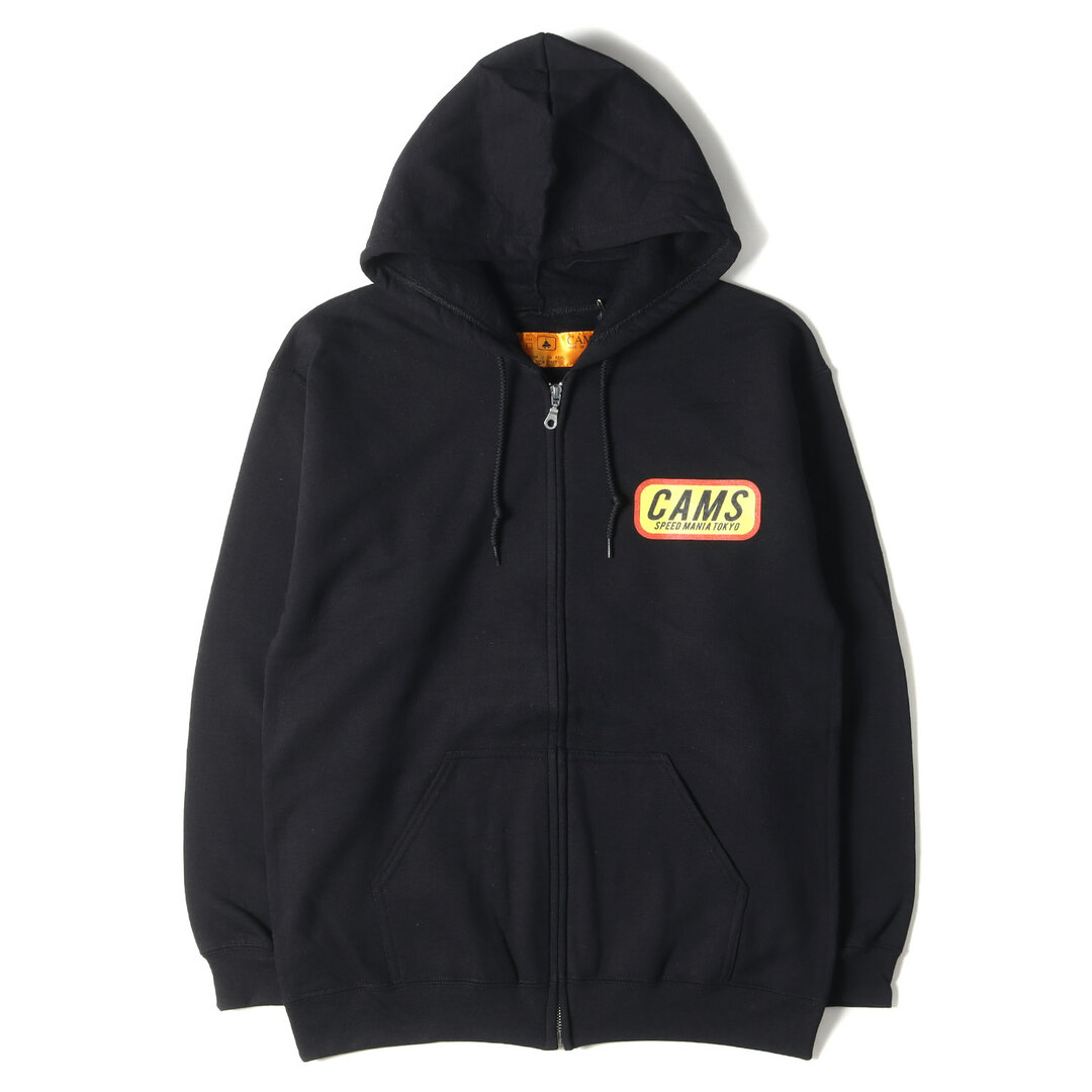 CHALLENGER チャレンジャー パーカー サイズ:M 21AW SAMS サムズ ロゴプリント ジップ スウェット パーカー CAMS ZIP HOODIE ブラック 黒 トップス フーディー コラボ 【メンズ】