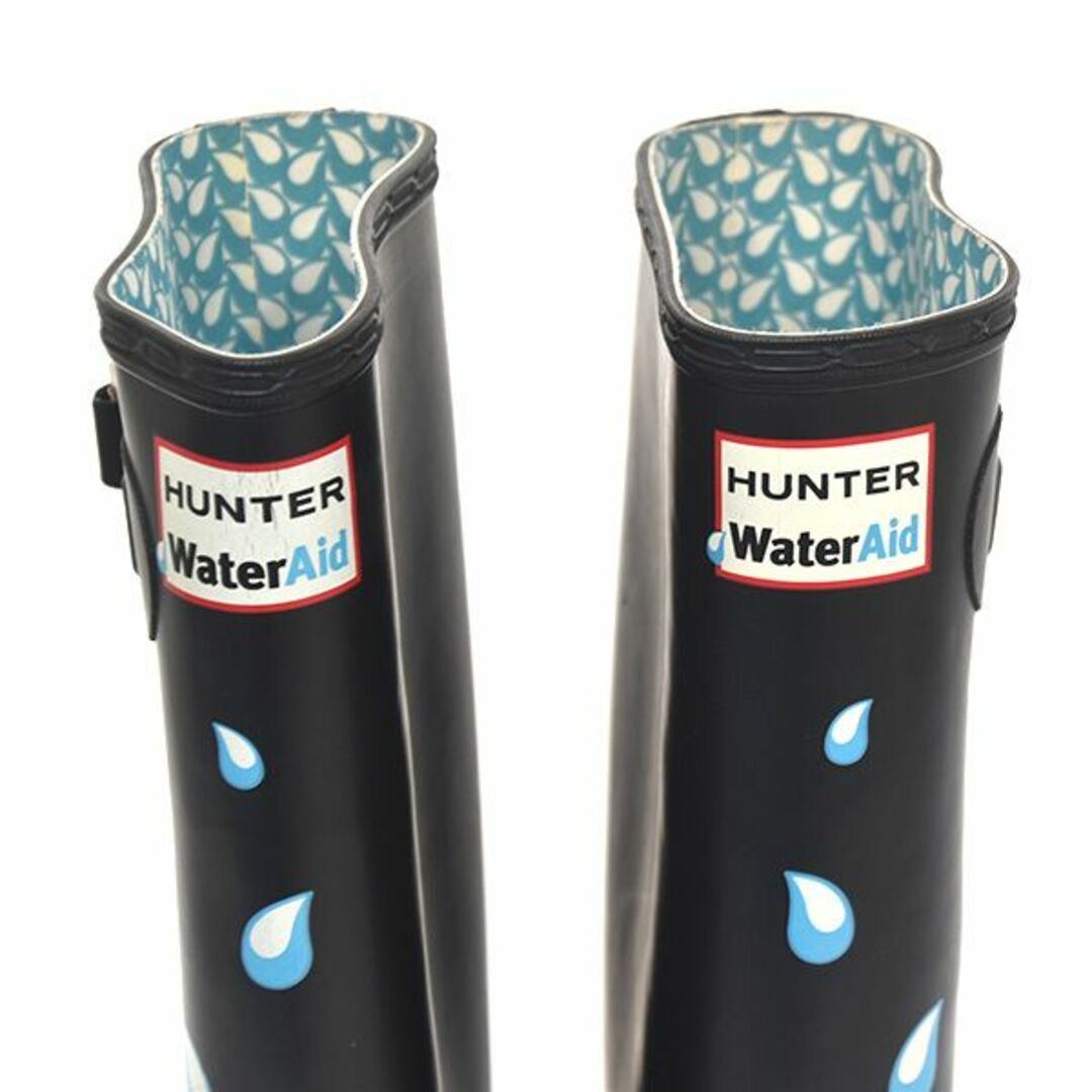 ハンター water aid 水滴柄 レインブーツ UK5(JP24cm） 5