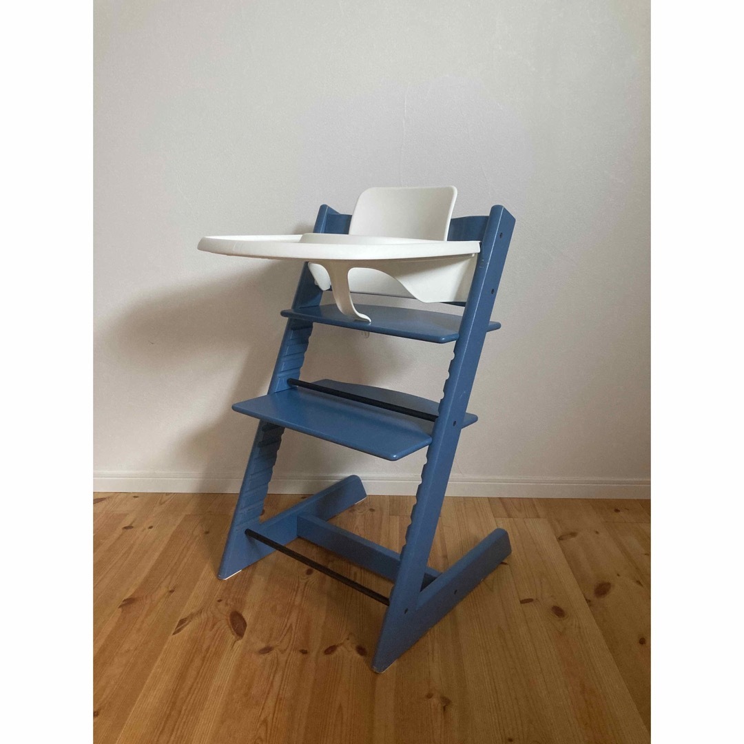 Stokke   ストッケ トリップトラップ ブルー ベビーセット&トレイ付 S