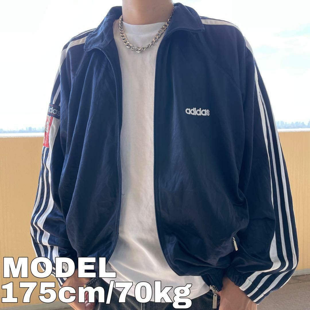 アディダス adidas トレフォイルロゴ トラックジャケット ジャージ XL