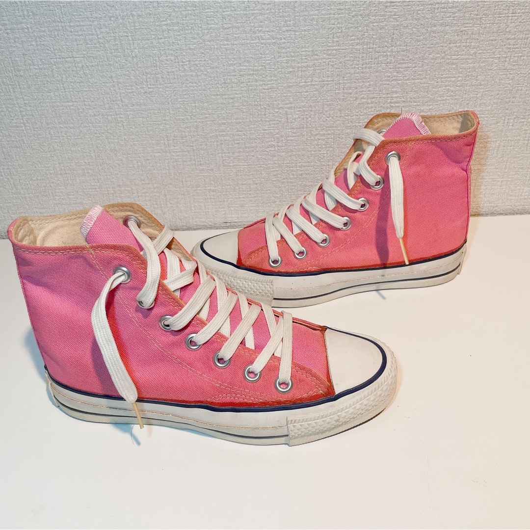 80s CONVERSE コンバース オールスター ピンク ハイカット USA