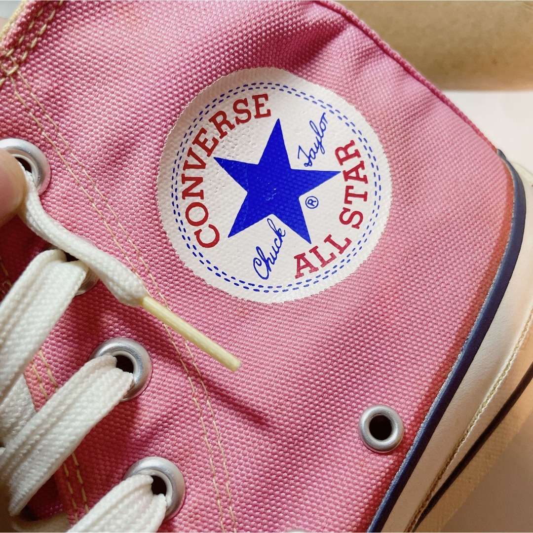 CONVERSE(コンバース)の【レア】コンバース オールスター ハイカット ピンク 80s USAヴィンテージ レディースの靴/シューズ(スニーカー)の商品写真
