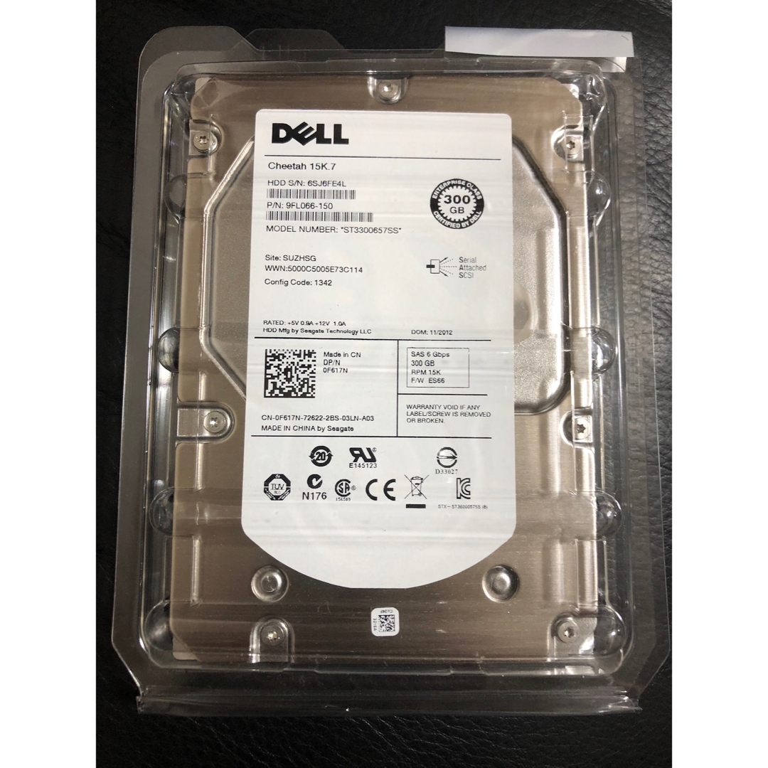 Seagate 3.5インチ内蔵HDD 300GB SAS 15000rpm新品