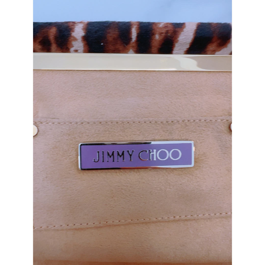 JIMMY CHOO(ジミーチュウ)のJimmy Choo クラッチバッグ　ハラコ　豹柄 レディースのバッグ(クラッチバッグ)の商品写真