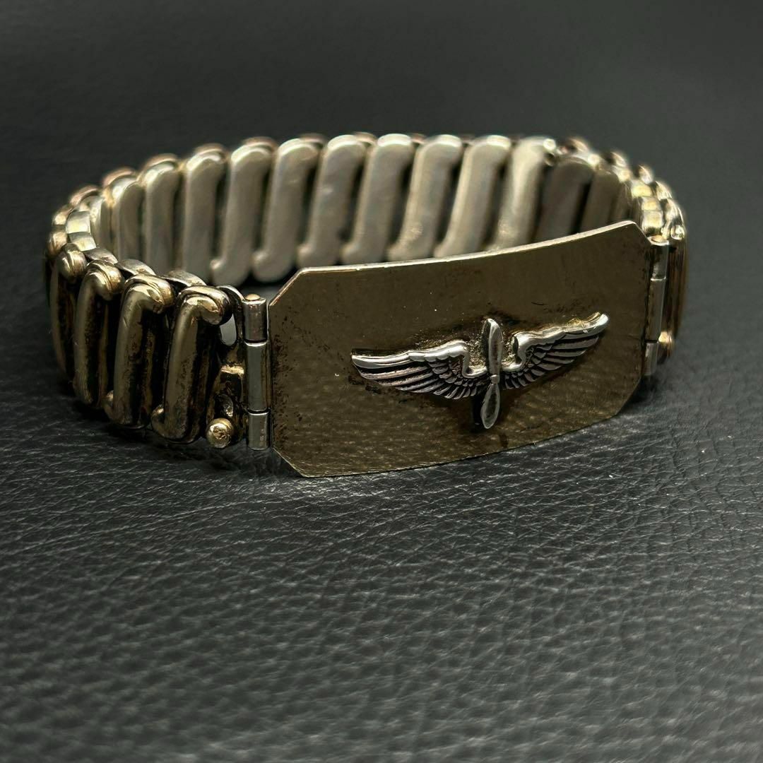 希少】USAAF スウィートハートジュエリー 蛇腹 ブレスレット 12K GF