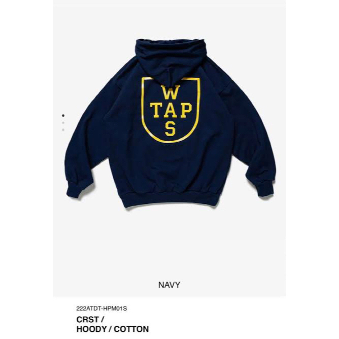 WTAPS 22FW CROSS BONES HOODY NAVY Lサイズ