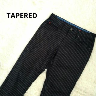 マックハウス(Mac-House)の【古着】TAPERED RUN DENIM ストライプ　デニム　L(デニム/ジーンズ)