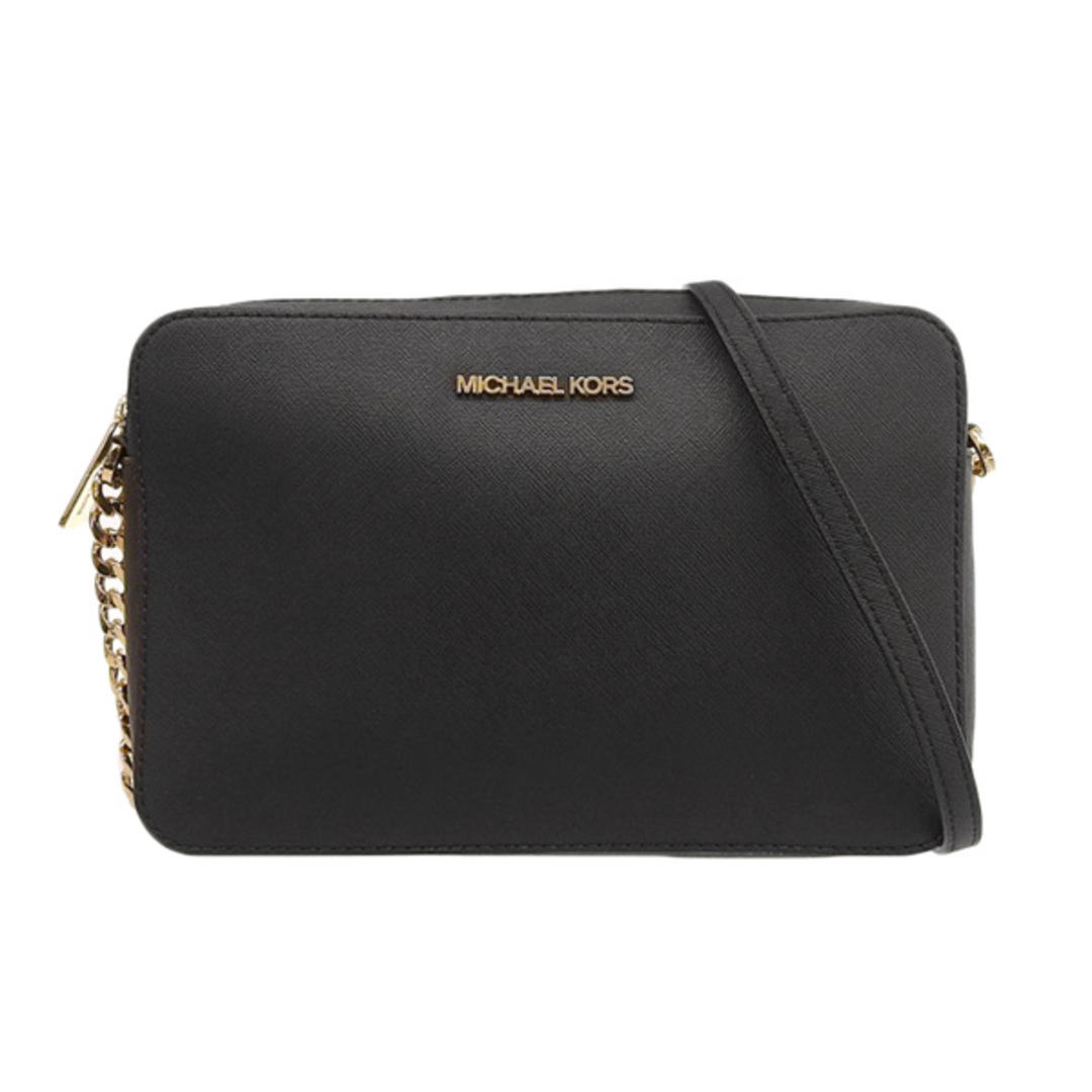 MICHAEL KORS マイケルコース レザー チェーン ショルダーバッグ 35T8GTTC9L ブラック gy