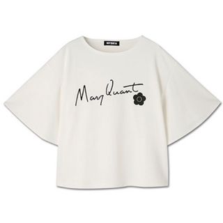 マリークワント(MARY QUANT)のマリークワント　フレア袖　プルオーバー　ホワイト(カットソー(半袖/袖なし))