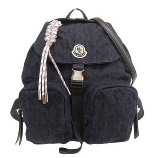 【中古】MONCLER モンクレール コットン デニム DAUPHINE LARGE 2WAY リュックサック バックパック F109B5A70010  ブルー gy