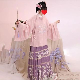 漢服セット　レディース服　Sサイズ　明制　馬面裙　刺繡