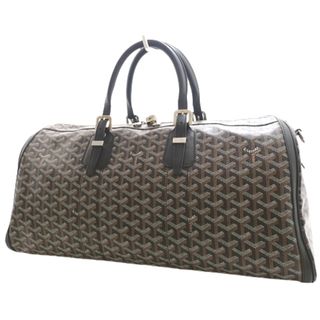 ゴヤール(GOYARD)のゴヤールボストンバッグ/キャリー クロワジュール 50 レザー ゴヤールディンキャンバス ブラック黒 40802067406(ボストンバッグ)