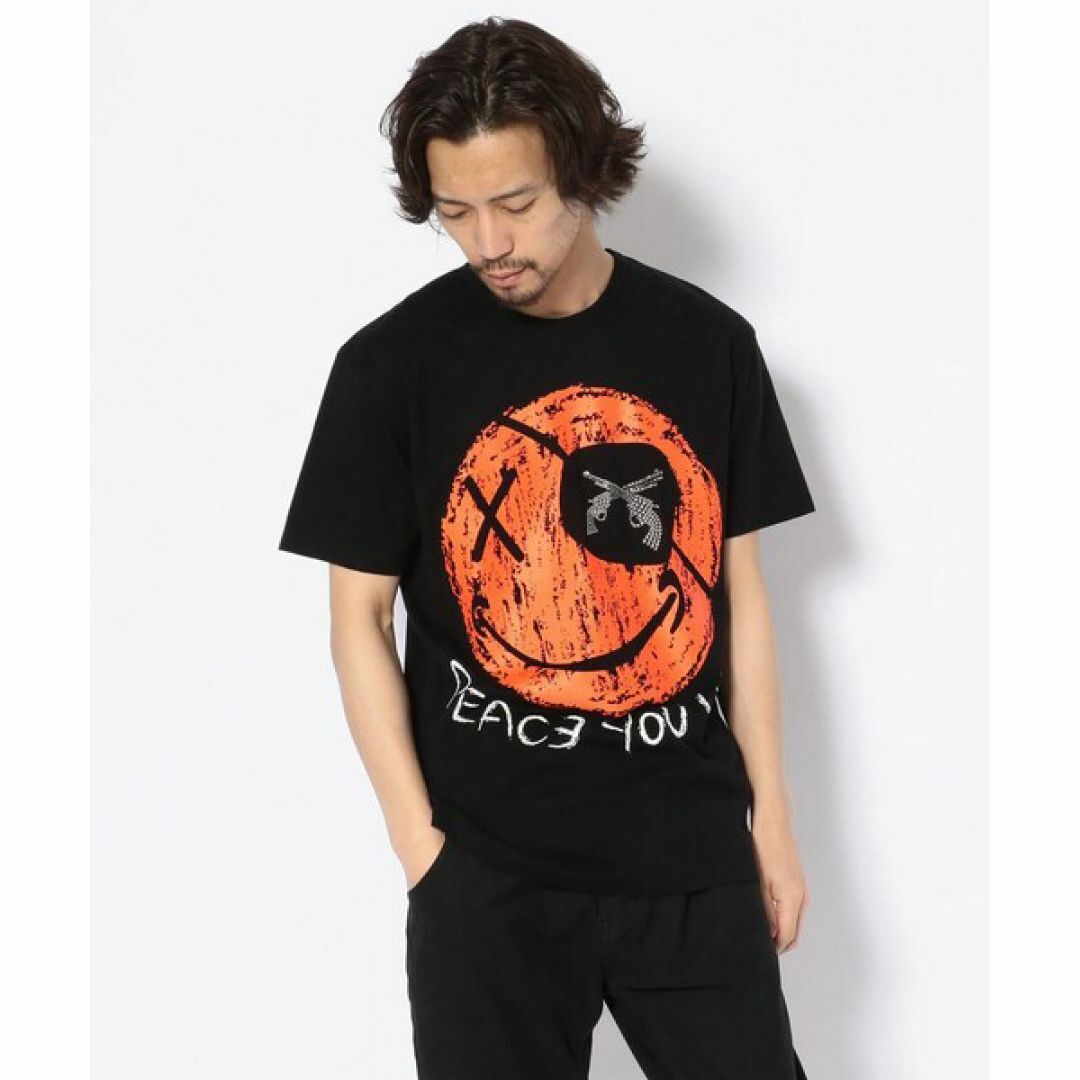 ロアーガンズ roarguns スワロフスキークロスガン 半袖Tシャツ 4-