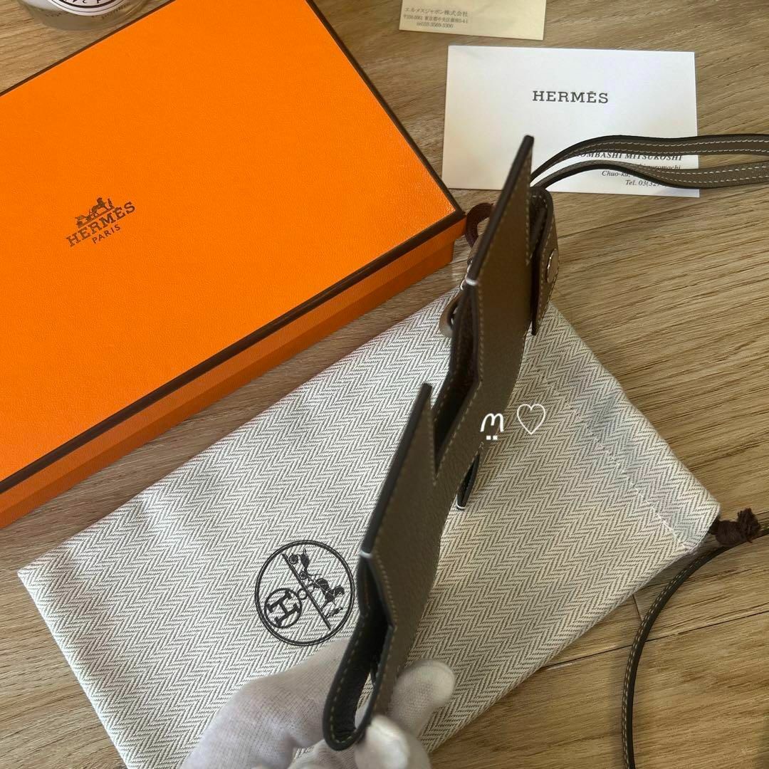 【新品未使用】HERMES　エルメス　Hタグフォンケース　スマホショルダーバック