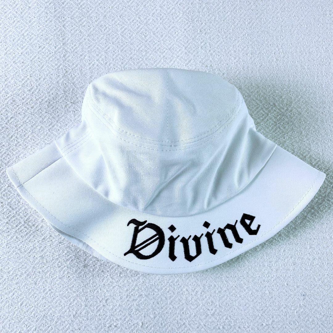【巾着袋付】DIVINE☆Geminiブランド☆ハット（白）☆Game On