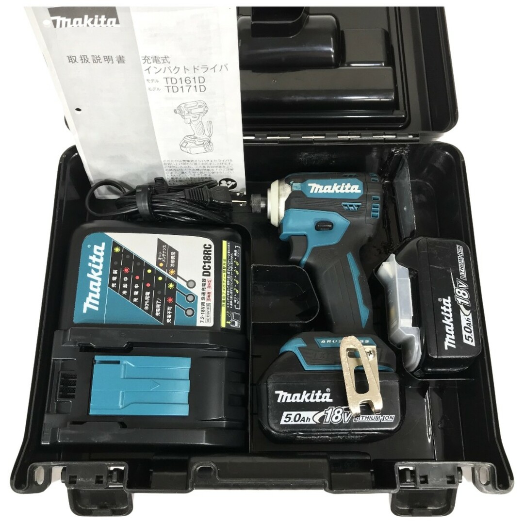 makita マキタ18V 充電式インパクトドライバーTD171D 品