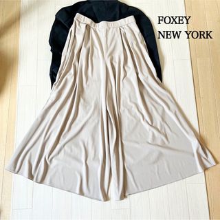 FOXEY NEW YORK ワイドパンツ ガウチョパンツ 42 フォクシー