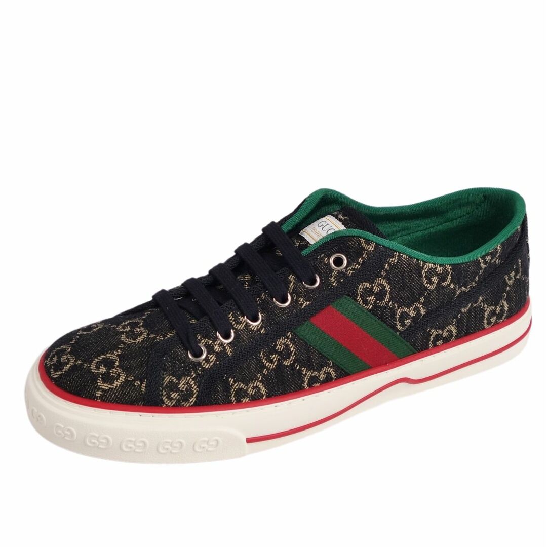 未使用 グッチ GUCCI スニーカー ローカット GGロゴ柄 シェリーライン レースアップ キャンバス シューズ メンズ 8(27cm相当)  マルチカラー | フリマアプリ ラクマ