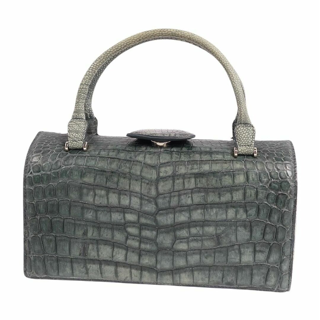 Crocodile - 美品 クロコダイル CROCODILE JRA バッグ ハンドバッグ