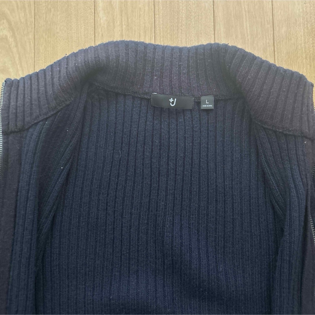 ミドルゲージリブフルジップセーター（長袖）Lサイズ 2