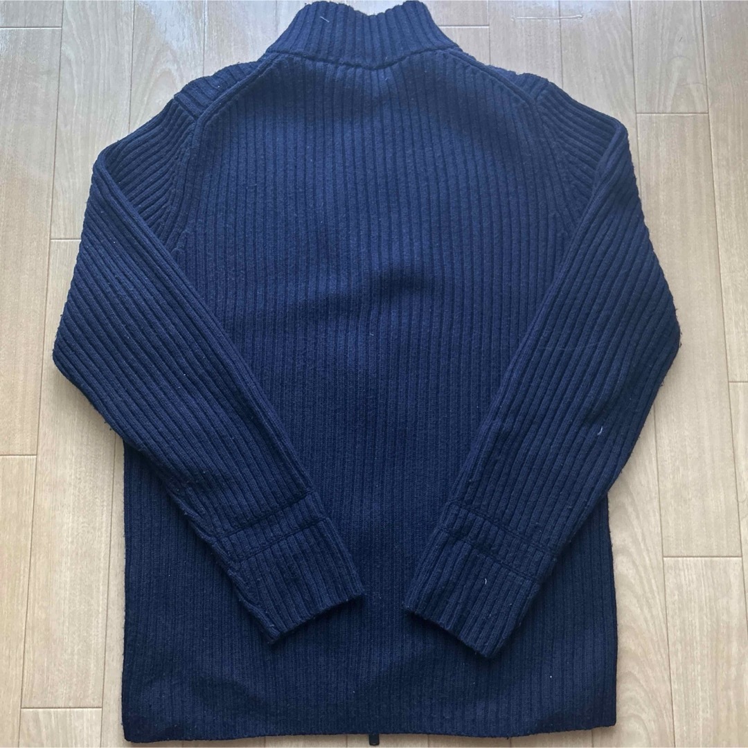 ミドルゲージリブフルジップセーター（長袖）Lサイズ