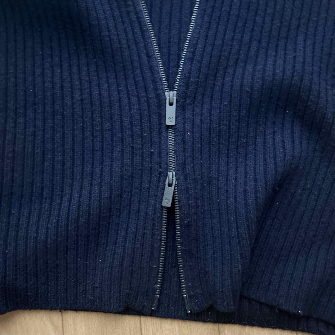 ミドルゲージリブフルジップセーター（長袖）Lサイズ 4