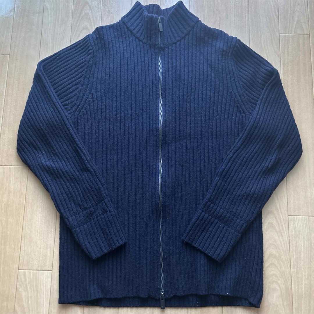 ミドルゲージリブフルジップセーター（長袖）Lサイズ