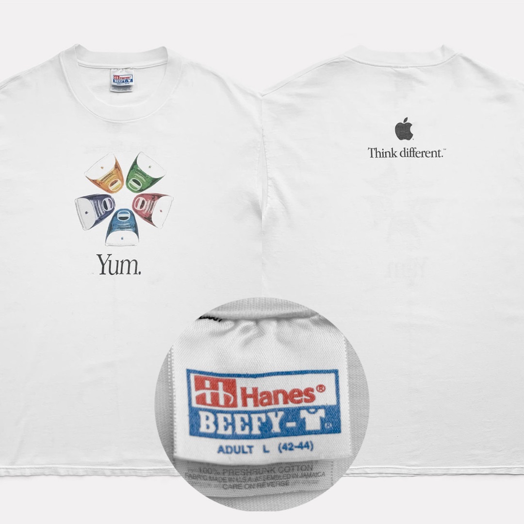 90sヴィンテージ｜US版 Apple iMacプロモTシャツ [L]