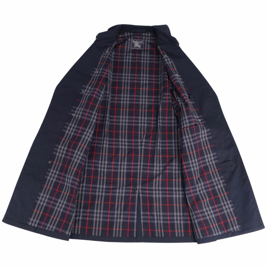 BURBERRY(バーバリー)の極美品 Vintage バーバリー Burberrys コート トレンチコート 裏チェック 英国製 アウター メンズ 50SHORT(M相当) ネイビー メンズのジャケット/アウター(トレンチコート)の商品写真