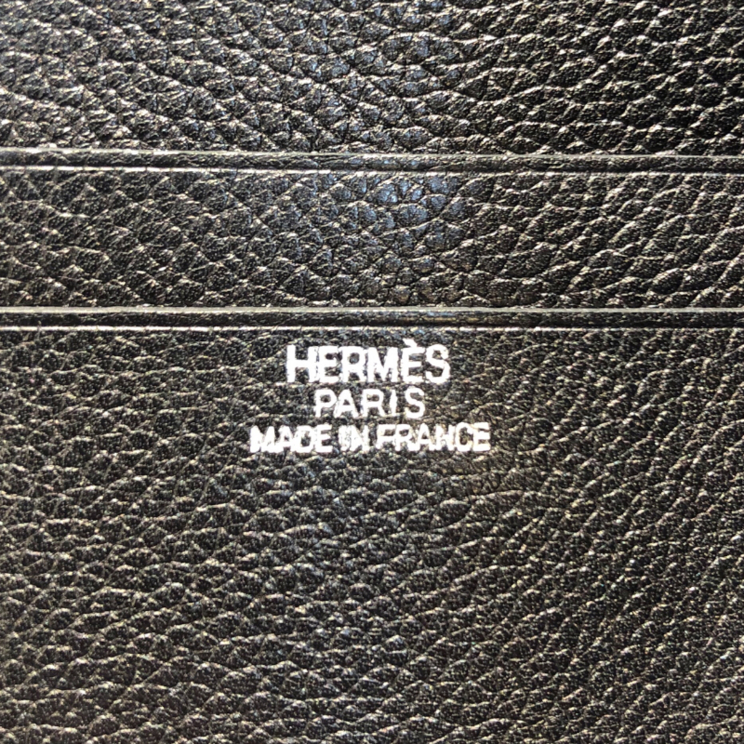 Hermes - エルメス HERMES カードケース □L刻 ブラック エヴァー