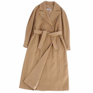 マックスマーラ(Max Mara)の極美品 マックスマーラ Max Mara コート ロングコート ダブルブレスト ウール アウター レディース イタリア製 JI42 USA8 GB10(L相当) ライトブラウン(その他)