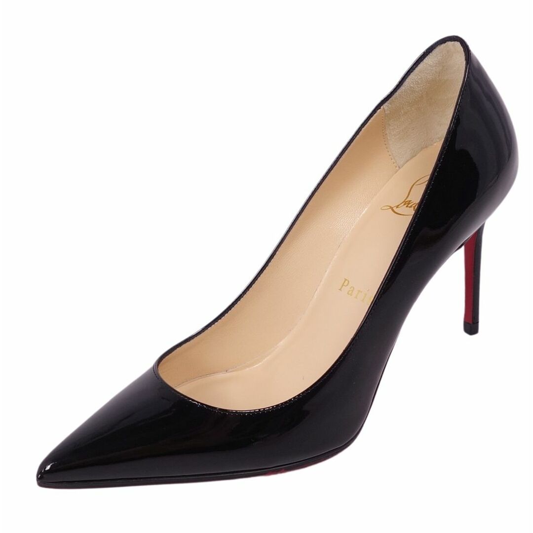 未使用 クリスチャンルブタン Christian Louboutin パンプス エナメルレザー ヒール シューズ 靴 レディース イタリア製 35(22cm相当) ブラック