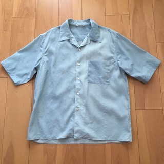 AURALEE - AURALEE オーラリー ブルー オープンカラーシャツ 半袖 4