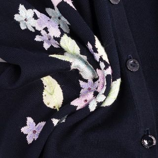 LEONARD - 美品 レオナール LEONARD FASHION カーディガン 花柄 ニット 