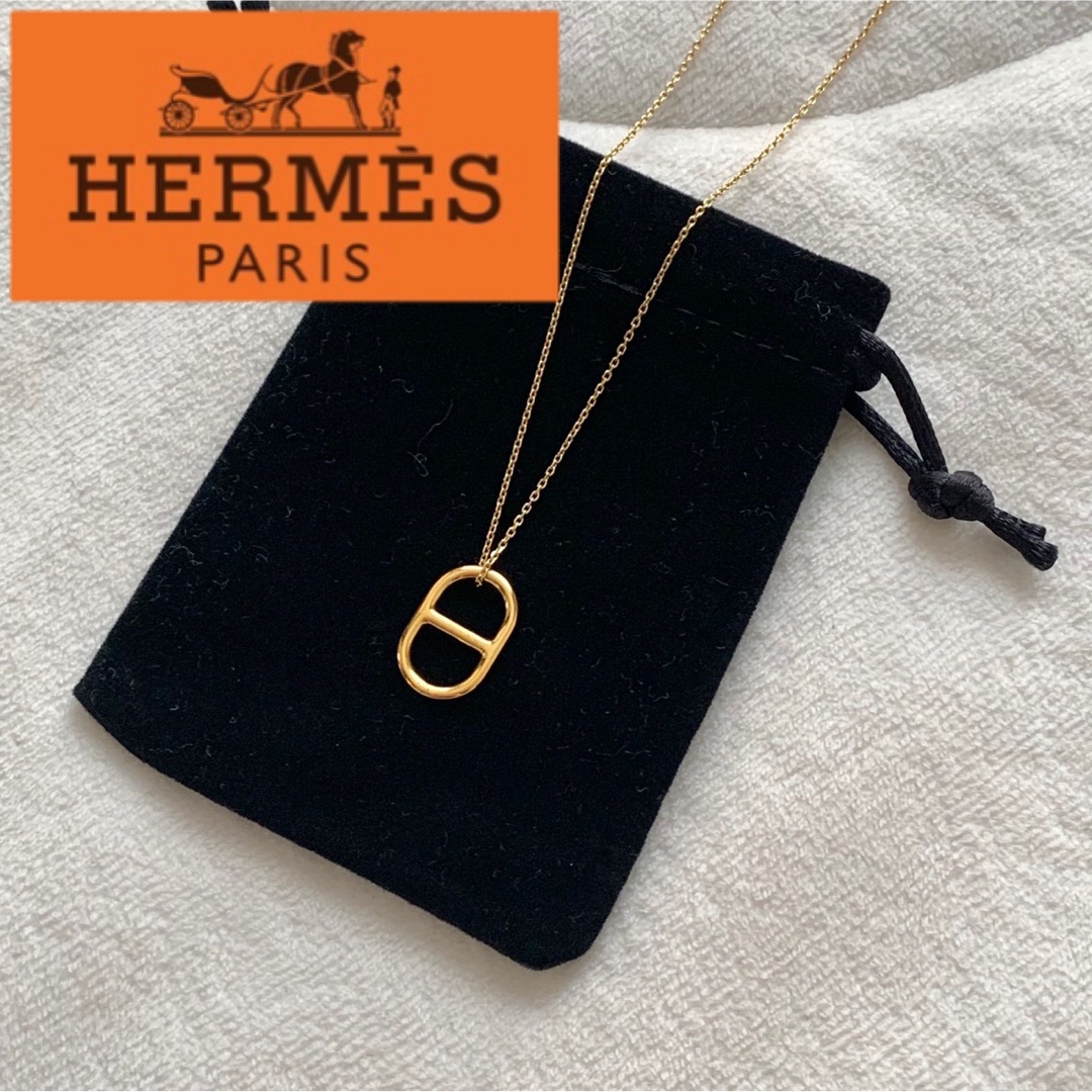 HERMES エルメス オーマイヨン ゴールド トップ ペンダント - ネックレス