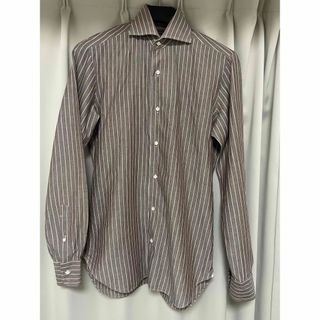 バルバ(BARBA)のBARBA NAPOLI バルバ BEAMS リネンシャツ 38 ストライプ(シャツ)