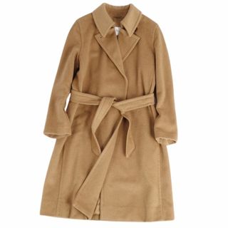 マックスマーラ(Max Mara)の極美品 マックスマーラ Max Mara コート ベルト付き 白タグ ロングコート キャメルヘアー アウター レディース JI36 USA2 GB4(S相当) ブラウン(その他)