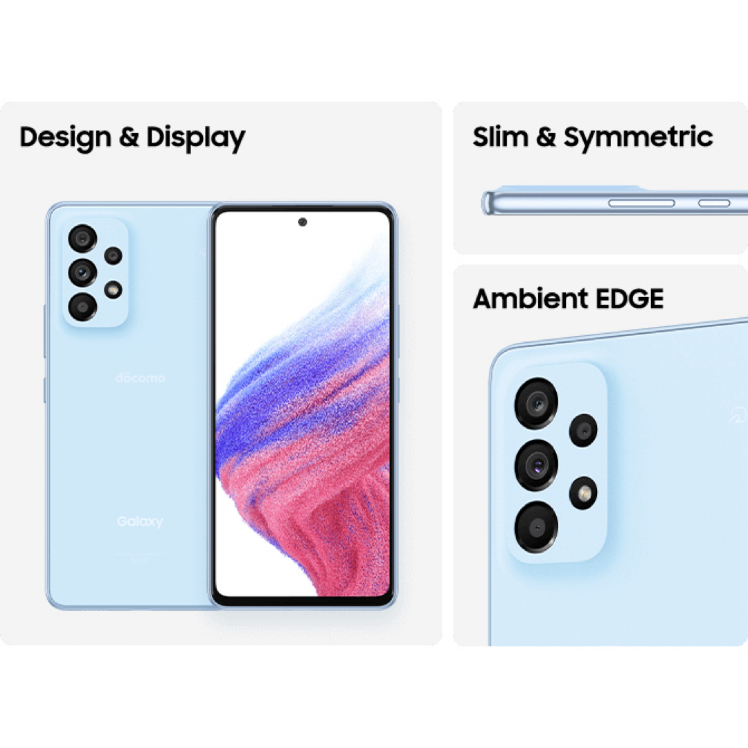 SAMSUNG Galaxy A53 5G SC-53Cブルー　56402