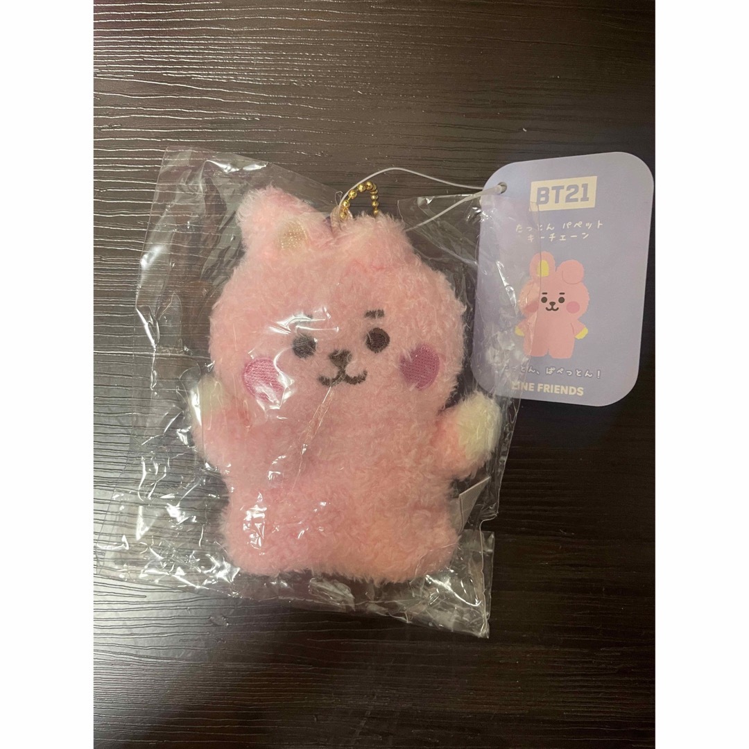 BT21(ビーティーイシビル)のBT21 ベビー たっとん パペット キーチェーン cooky エンタメ/ホビーのおもちゃ/ぬいぐるみ(キャラクターグッズ)の商品写真